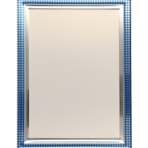 Blaszka do grawerowania powlekana  200x150 srebrno - niebieska