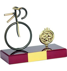 Figurka metalowa rower