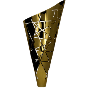 Kielich metalowy złoty