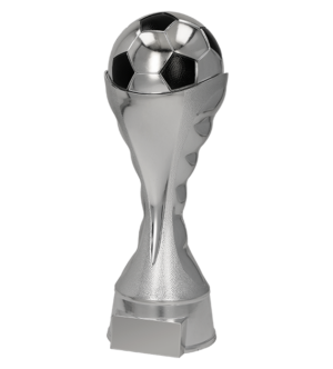 Statuetka plastikowa  srebrno - czarna