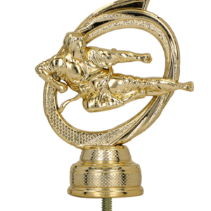 Figurka plastikowa złota  - karate