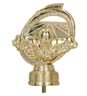 Figurka plastikowa - Złota - Pływanie