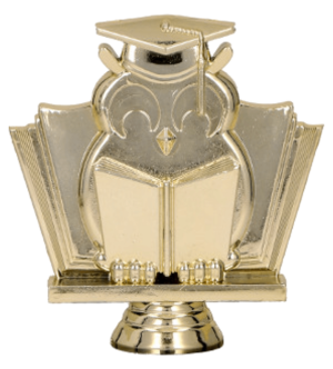 Figurka plastikowa - Złota - Sowa B358/G