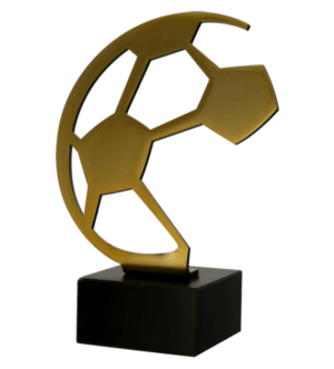Trofeum metalowe z marmurową podstawą - Piłka nożna BL-SOC1