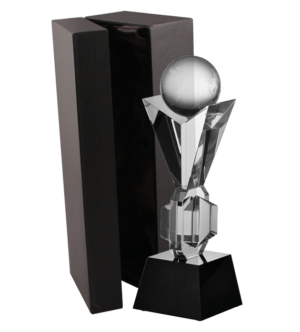 Trofeum szklane z etui C027