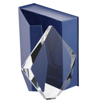 Trofeum szklane z etui C036