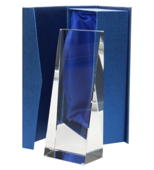 Trofeum szklane z etui C037