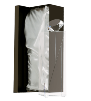 Trofeum szklane  z etui C076