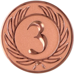 Wklejka aluminiowa brąz - numer 3