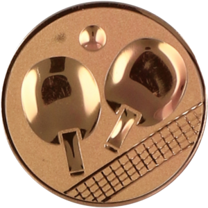Wklejka aluminiowa brąz - tenis stołowy
