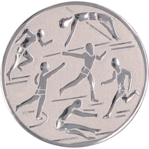 Wklejka aluminiowa srebrna - lekkoatletyka