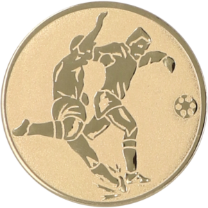 Wklejka aluminiowa złota - piłka nożna