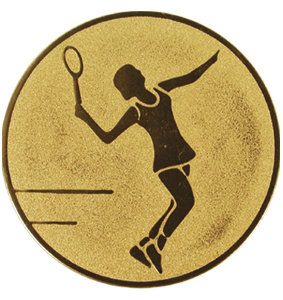 Wklejka aluminiowa - tenis ziemny kobiet