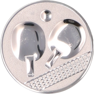 Wklejka aluminiowa srebrna - tenis stołowy