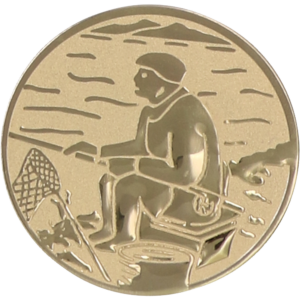 Wklejka aluminiowa - wędkarz