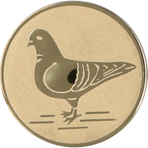 Wklejka aluminiowa - jeden gołąb