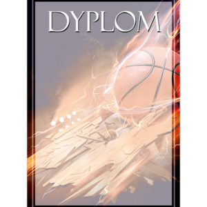 Dyplom papierowy - koszykówka