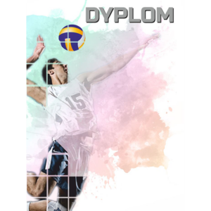 Dyplom papierowy - siatkówka