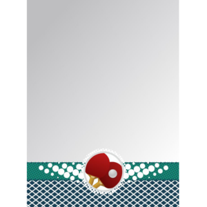 Dyplom papierowy - tenis stołowy