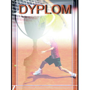 Dyplom papierowy - tenis ziemny