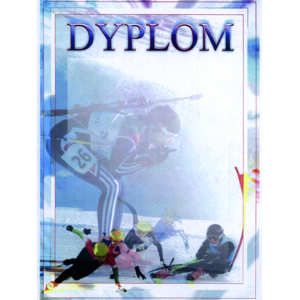 Dyplom papierowy - sporty zimowe