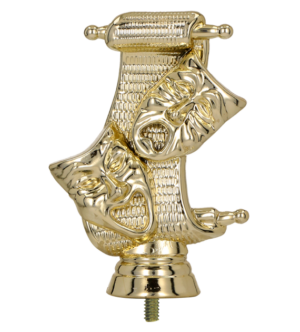 Figurka plastikowa teatr - maska dramatyczna - F145/G