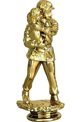 Figurka plastikowa - strażak z dzieckiem na ręku