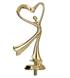 Figurka plastikowa złota - taniec F198/G