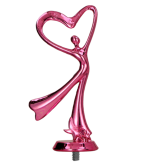 Figurka plastikowa różowa - taniec F198/P