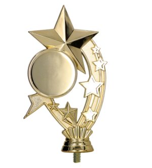 Figurka plastikowa - gwiazda z miejscem na emblemat 50mm F235/G