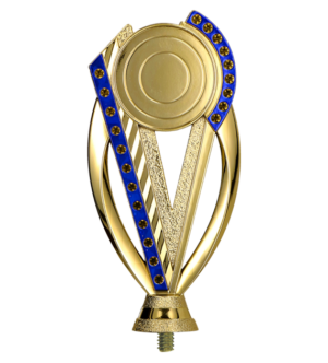 Figurka plastikowa - Złoto niebieska - z miejscem na emblemat 50mm lub 25mm F249/G