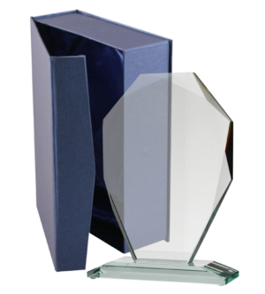Trofeum szklane z etui G007