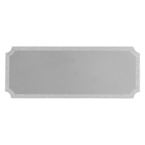 Blaszka alum. do grawerowania 62x25 - Srebrna