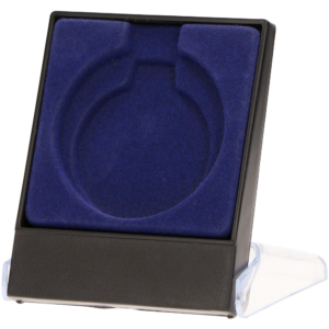 Etui plastikowe  na medal 50mm, 7x8.9 cm - A009T - Niebieskie