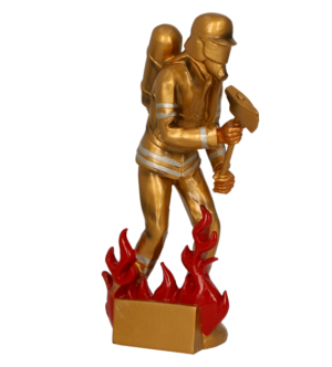 Statuetka odlewana - strażak