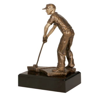 Statuetka odlewana - golf
