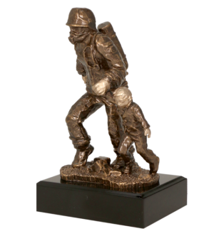 Statuetka odlewana - strażak