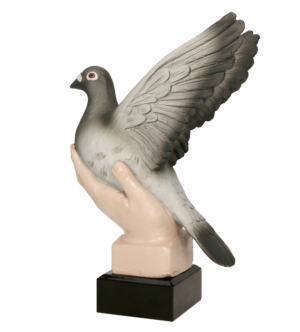 Statuetka odlewana - gołąb