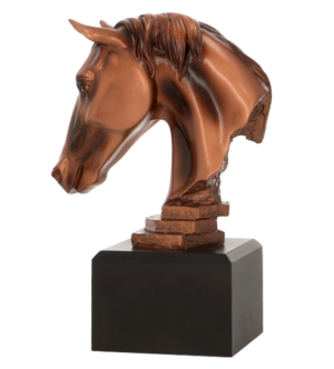 Statuetka odlewana - głowa konia