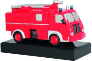 Statuetka odlewana - stary wóz strażacki