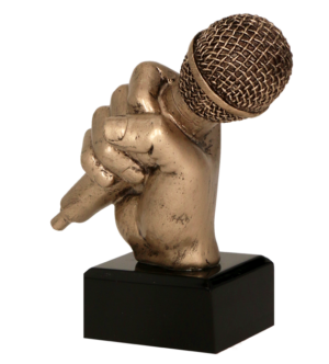 Statuetka odlewana - mikrofon