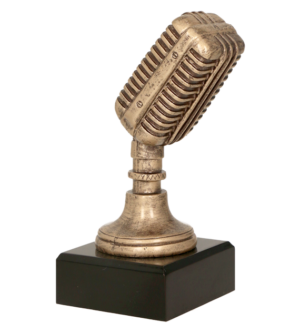 Statuetkaa odlewana - mikrofon