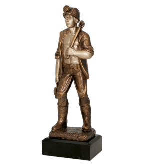 Statuetka odlewana - górnik