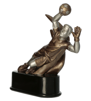 Statuetka odlewana - bramkarz