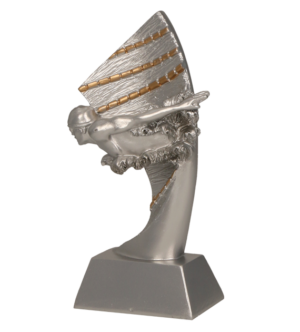 Statuetka odlewana -pływanie