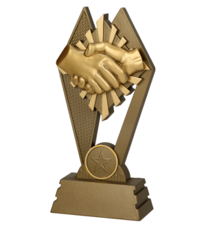 Statuetka odlewana - uścisk dłoni RP3015