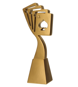 Statuetka odlewana - złota linia karty 1