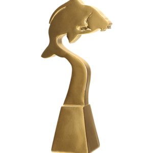 Figurka odlewana - złota linia karp