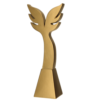 Statuetka odlewana - złota linia - wings gold