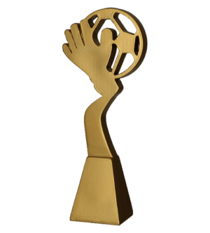 Statuetka odlewana - złota linia - piłka nożna RP5028-23/G